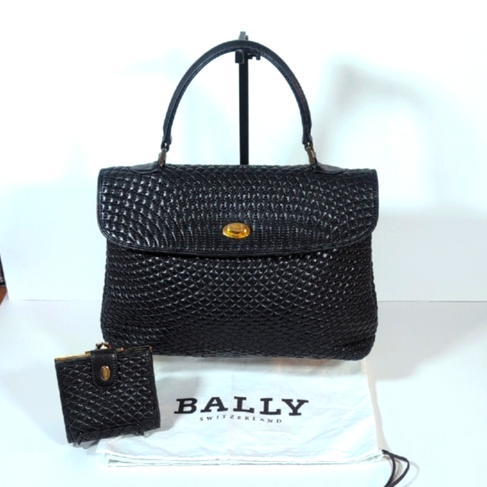 Bally Quilted Top Handle Bag and Wallet